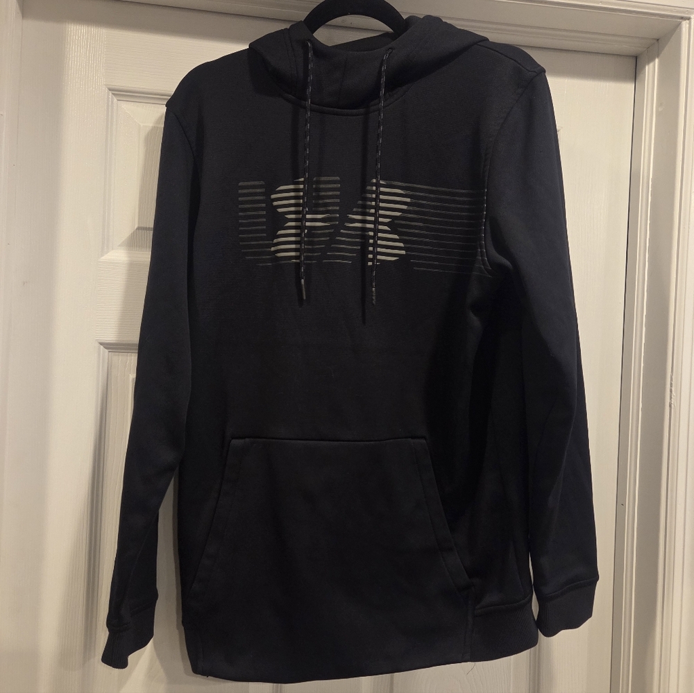 Under Armour Black ColdGear Hoodie, Men's Medium